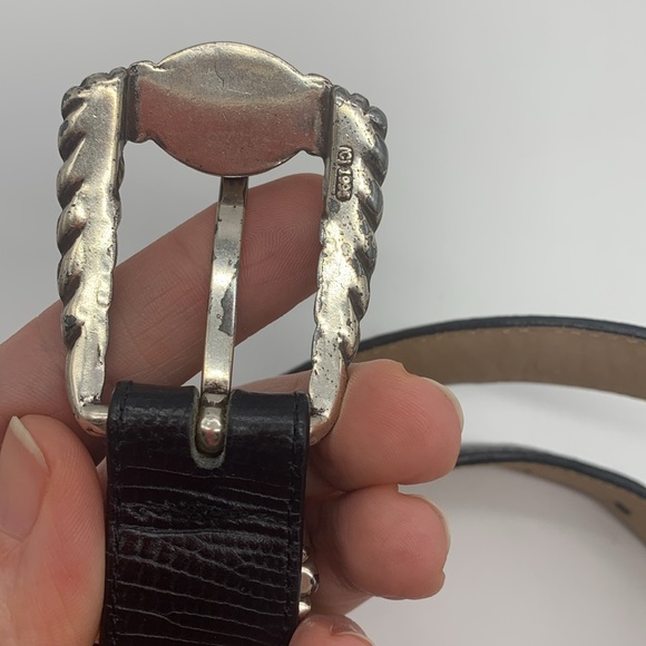 Vintage Brighton Museum Collection Belt Roman Coins Black Leather Sz Large FLAWS - Picture 6 of 16